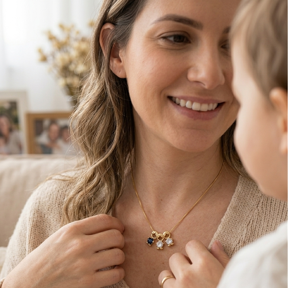 Little Loves™ Family Necklace - A Meaningful Gift Every Mom Will Treasure Forever ❤️