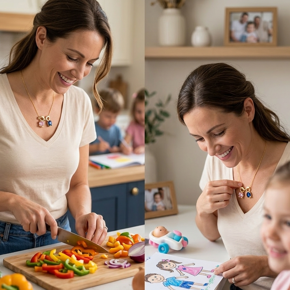 Little Loves™ Family Necklace - A Meaningful Gift Every Mom Will Treasure Forever ❤️
